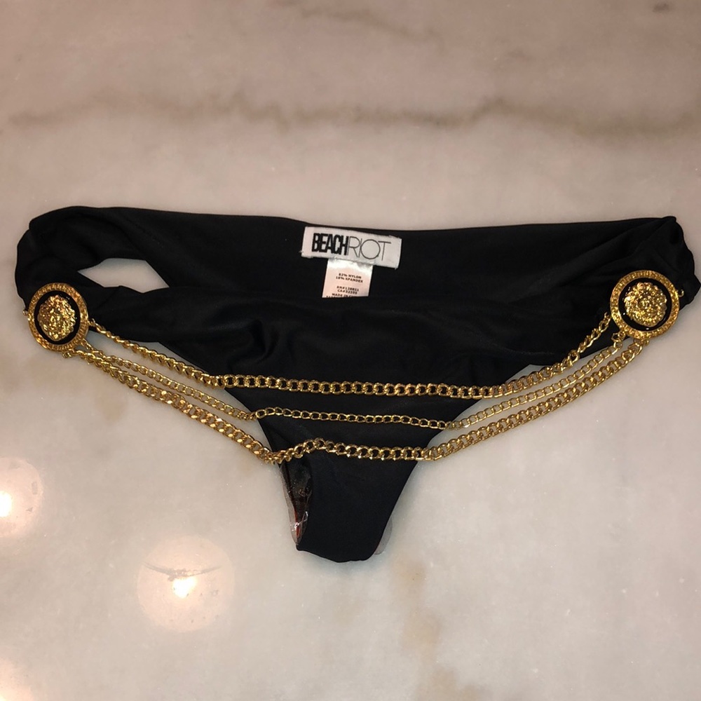 Beach Riot Gold Chain Bikini Bottoms